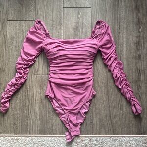 Princess Polly Pink Ruched Bodysuit